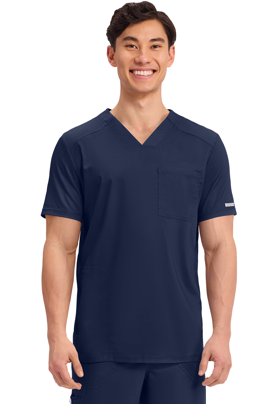 Cherokee Workwear Mens V-Neck Tuck In Scrub Top