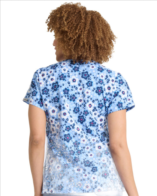 Ava Therese Floral Affair Audrey Printed Scrub Top