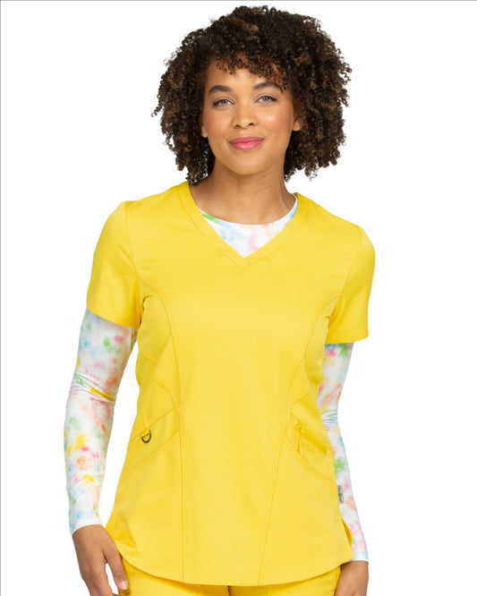 Ava Therese Back Knit Scrub Top