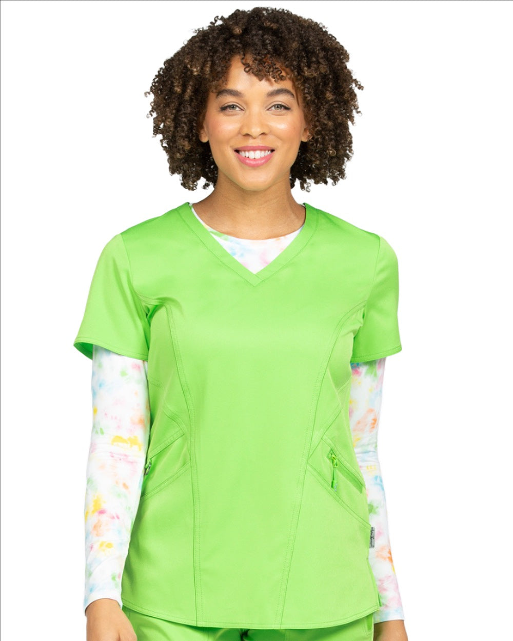 Ava Therese Back Knit Scrub Top