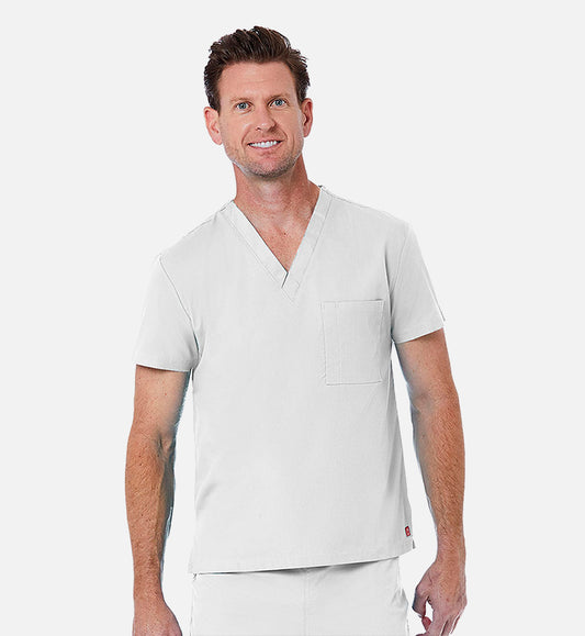 Maevn Red Panda Unisex V-Neck Scrub Top