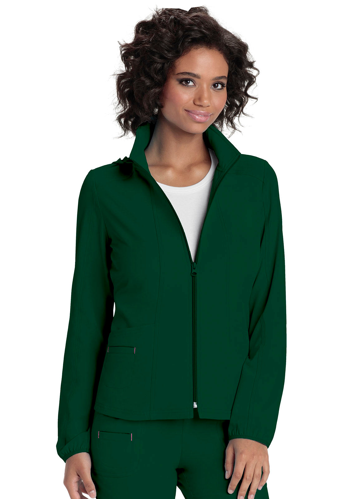 Clearance Heartsoul Zip Front Warm-Up Scrub Jacket