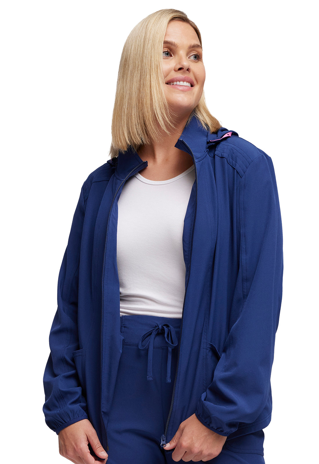 Clearance Heartsoul Zip Front Warm-Up Scrub Jacket