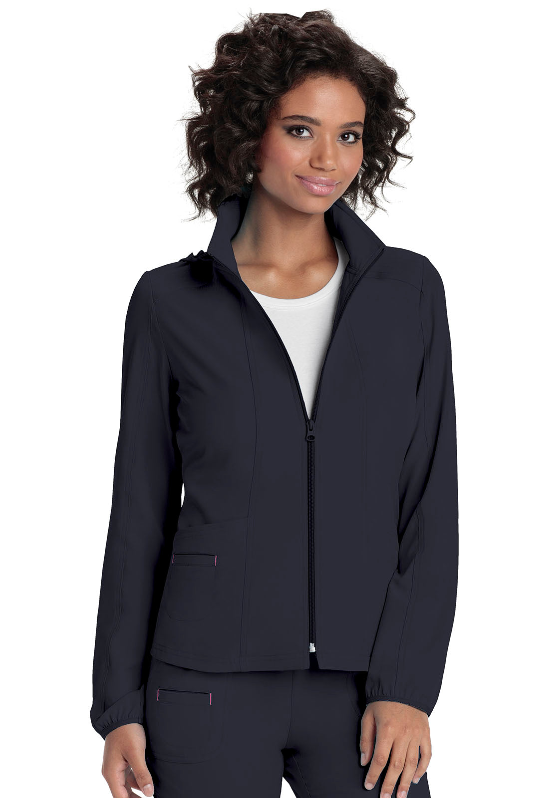 Clearance Heartsoul Zip Front Warm-Up Scrub Jacket