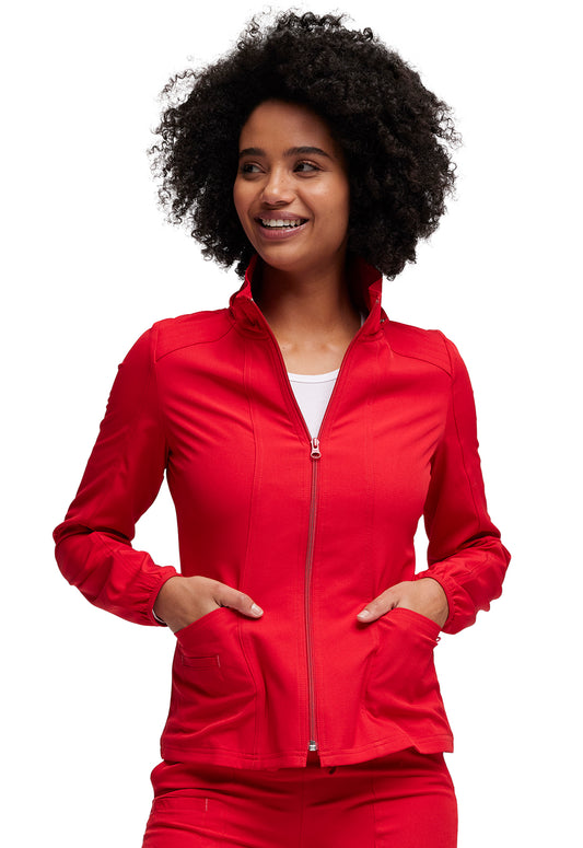 Clearance Heartsoul Zip Front Warm-Up Scrub Jacket