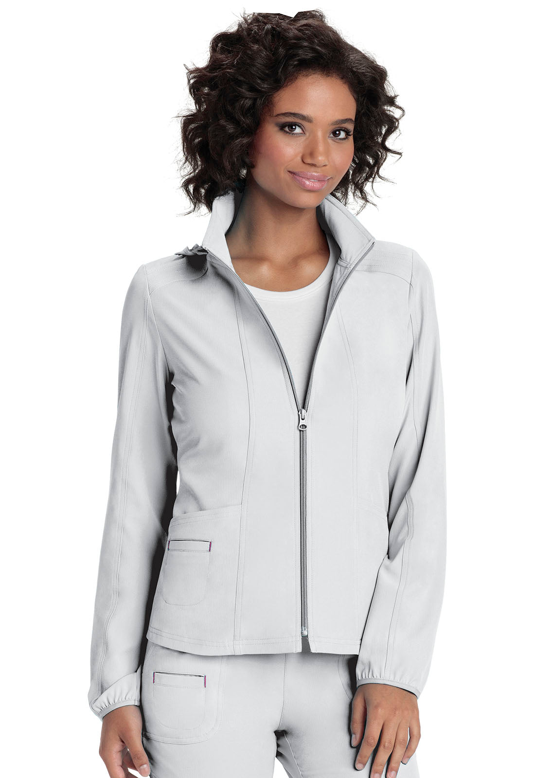 Clearance Heartsoul Zip Front Warm-Up Scrub Jacket