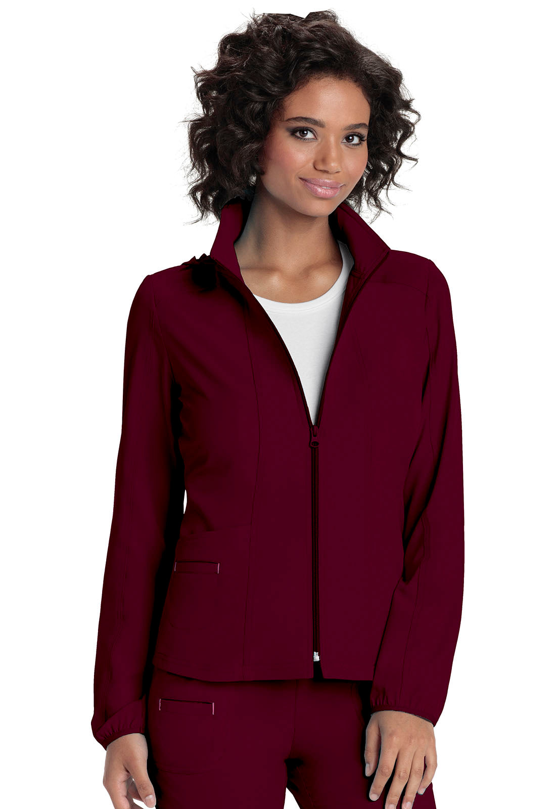 Clearance Heartsoul Zip Front Warm-Up Scrub Jacket