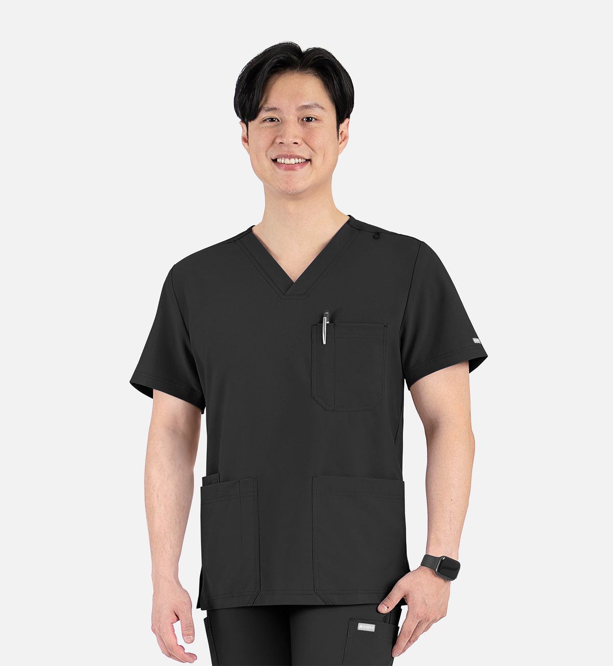 Maevn Momentum Mens 4-Pocket V-Neck Scrub Top