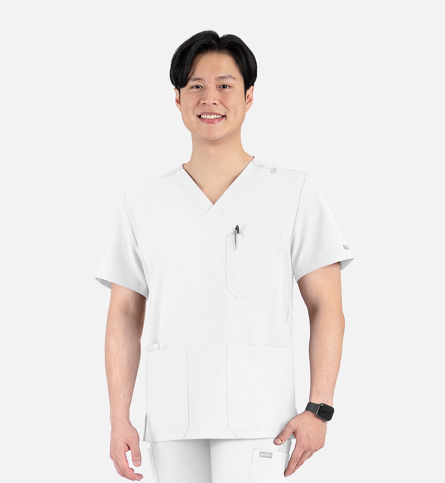 Maevn Momentum Mens 4-Pocket V-Neck Scrub Top