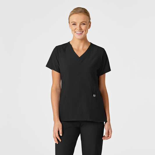 WonderWink W123 Stylized V-Neck Scrub Top
