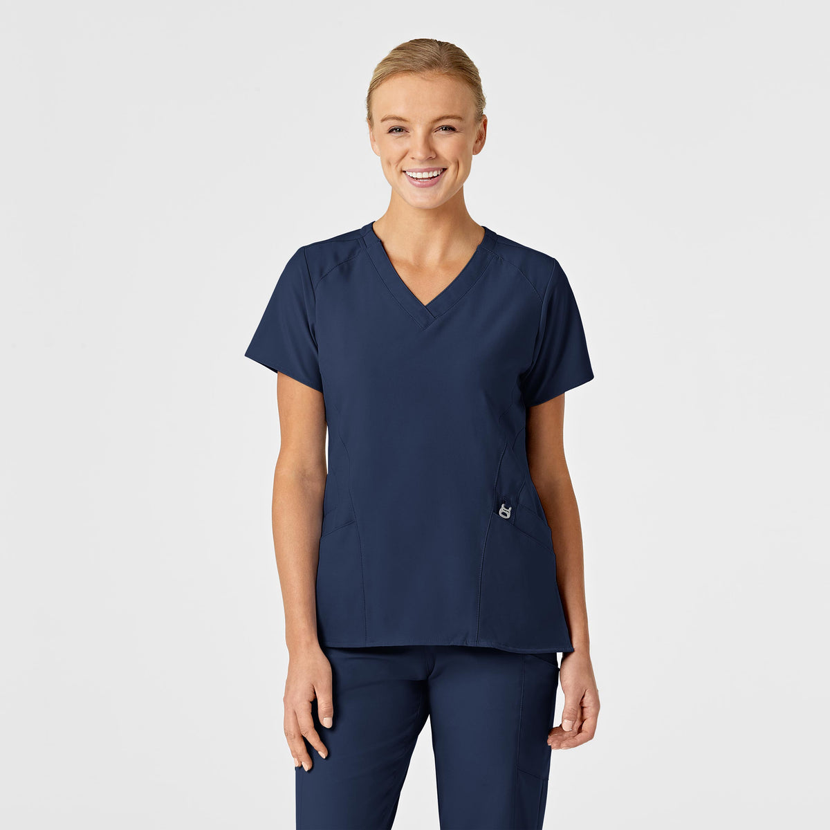 WonderWink W123 Stylized V-Neck Scrub Top
