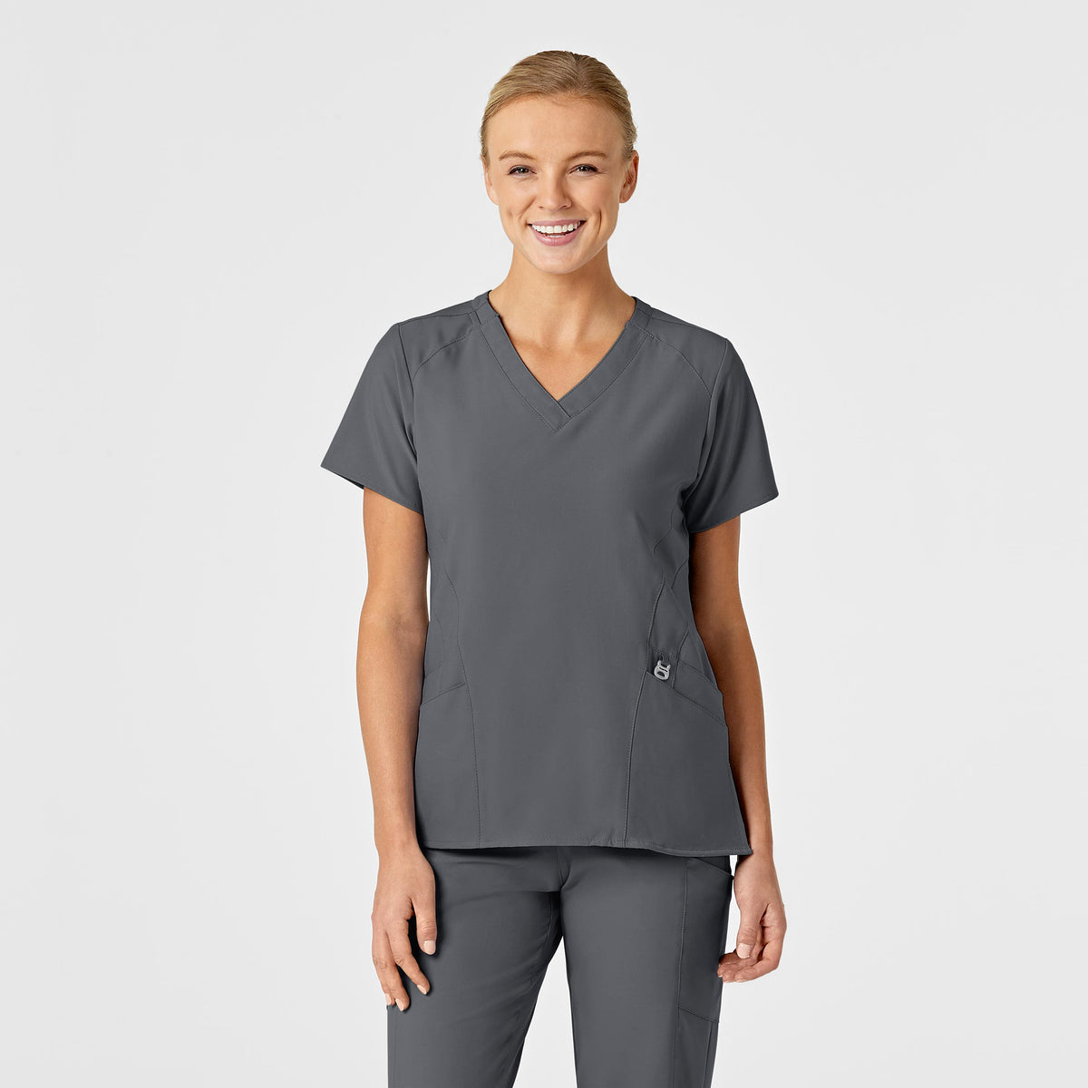WonderWink W123 Stylized V-Neck Scrub Top