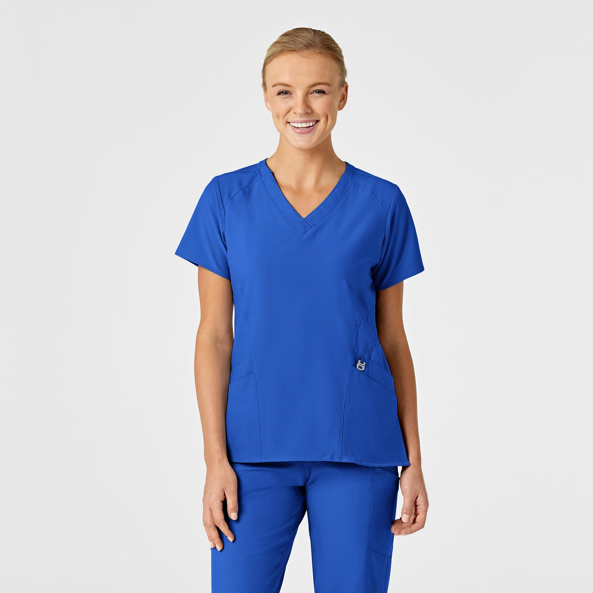 WonderWink W123 Stylized V-Neck Scrub Top