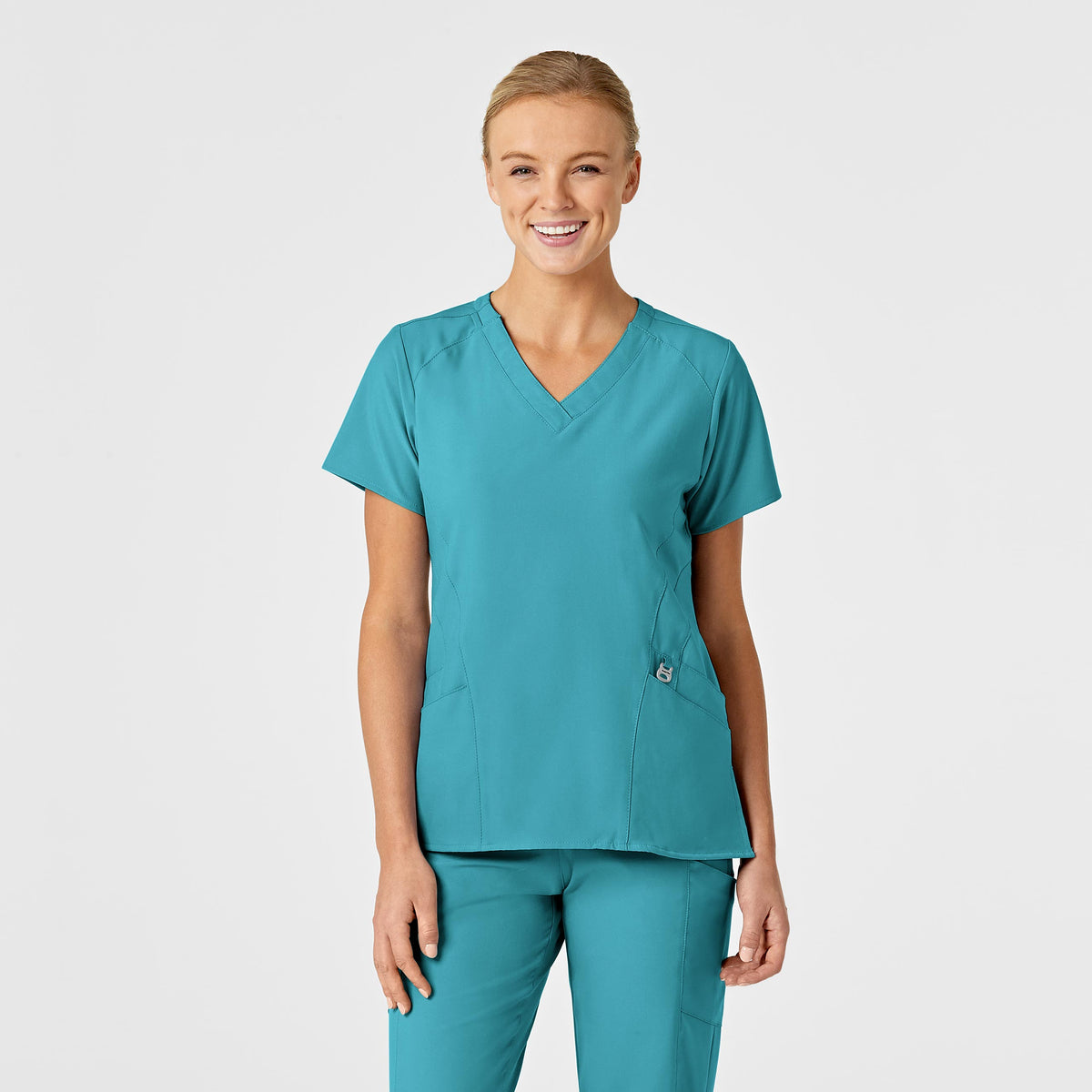 WonderWink W123 Stylized V-Neck Scrub Top