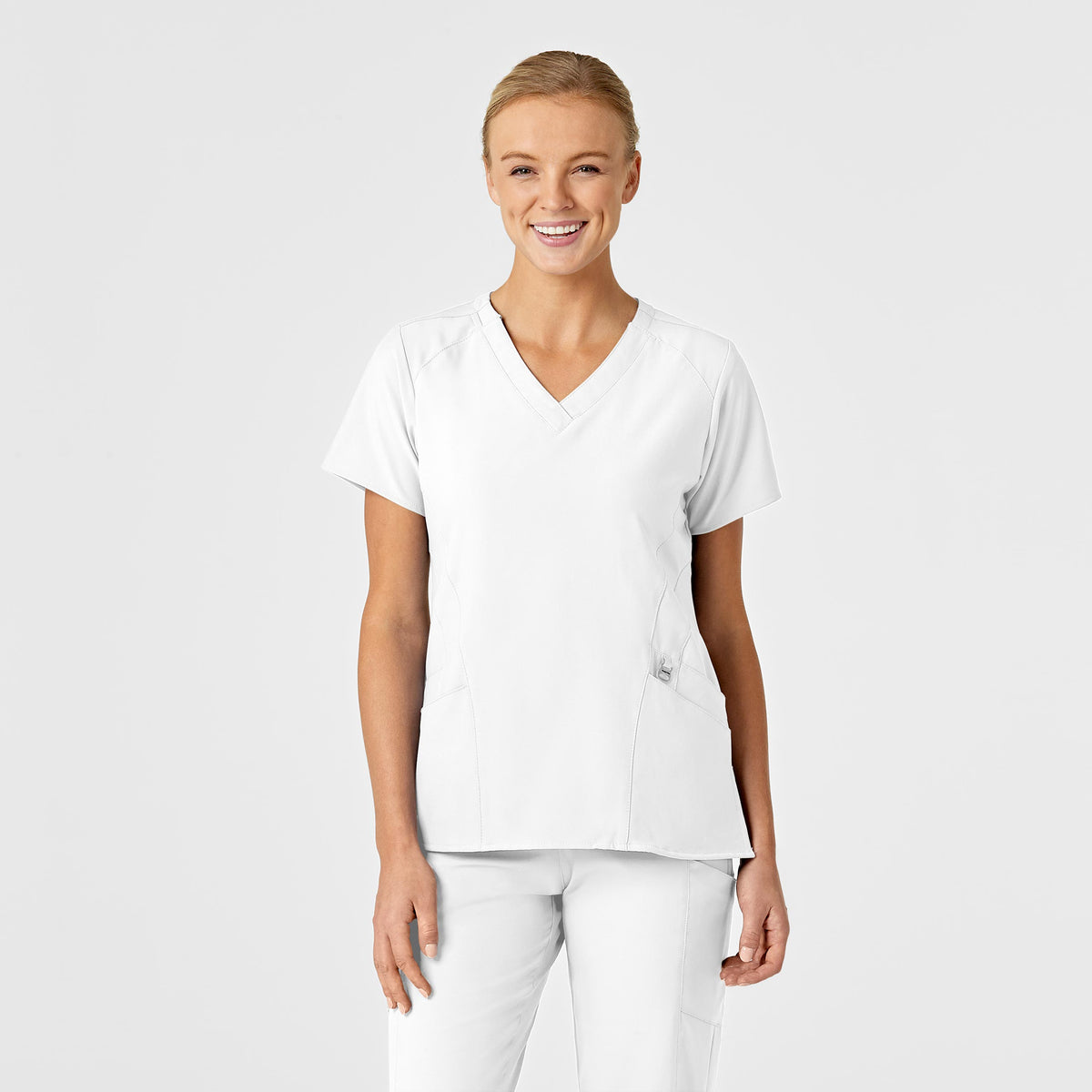 WonderWink W123 Stylized V-Neck Scrub Top