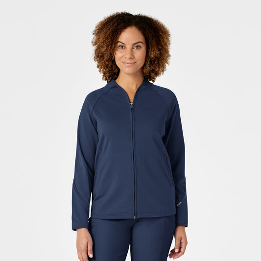 Wink Layers Fleece Full Zip Scrub Jacket