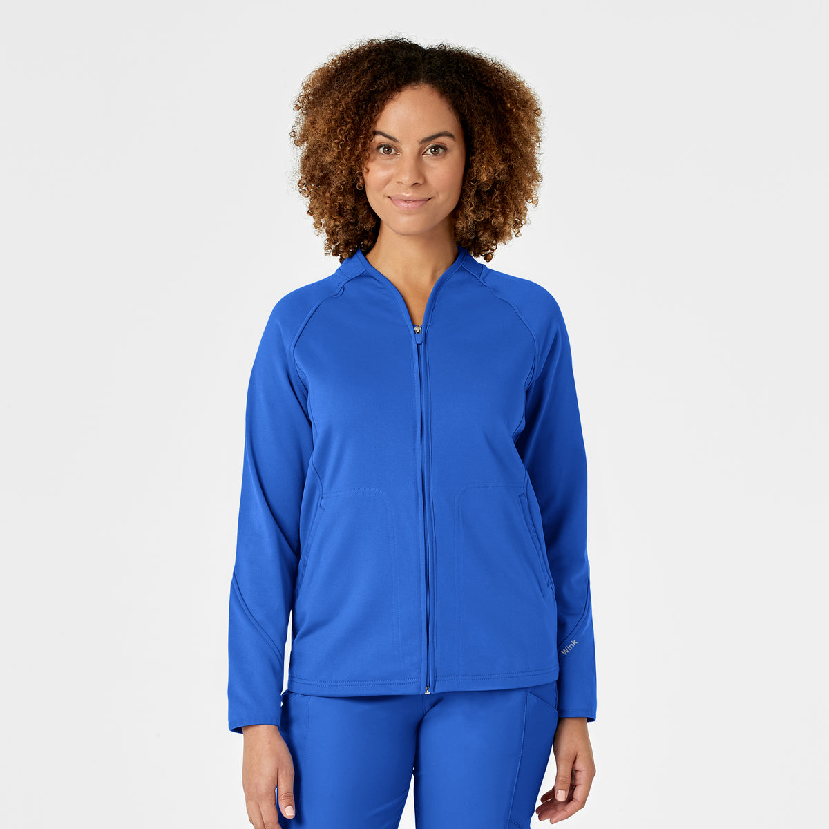 Wink Layers Fleece Full Zip Scrub Jacket