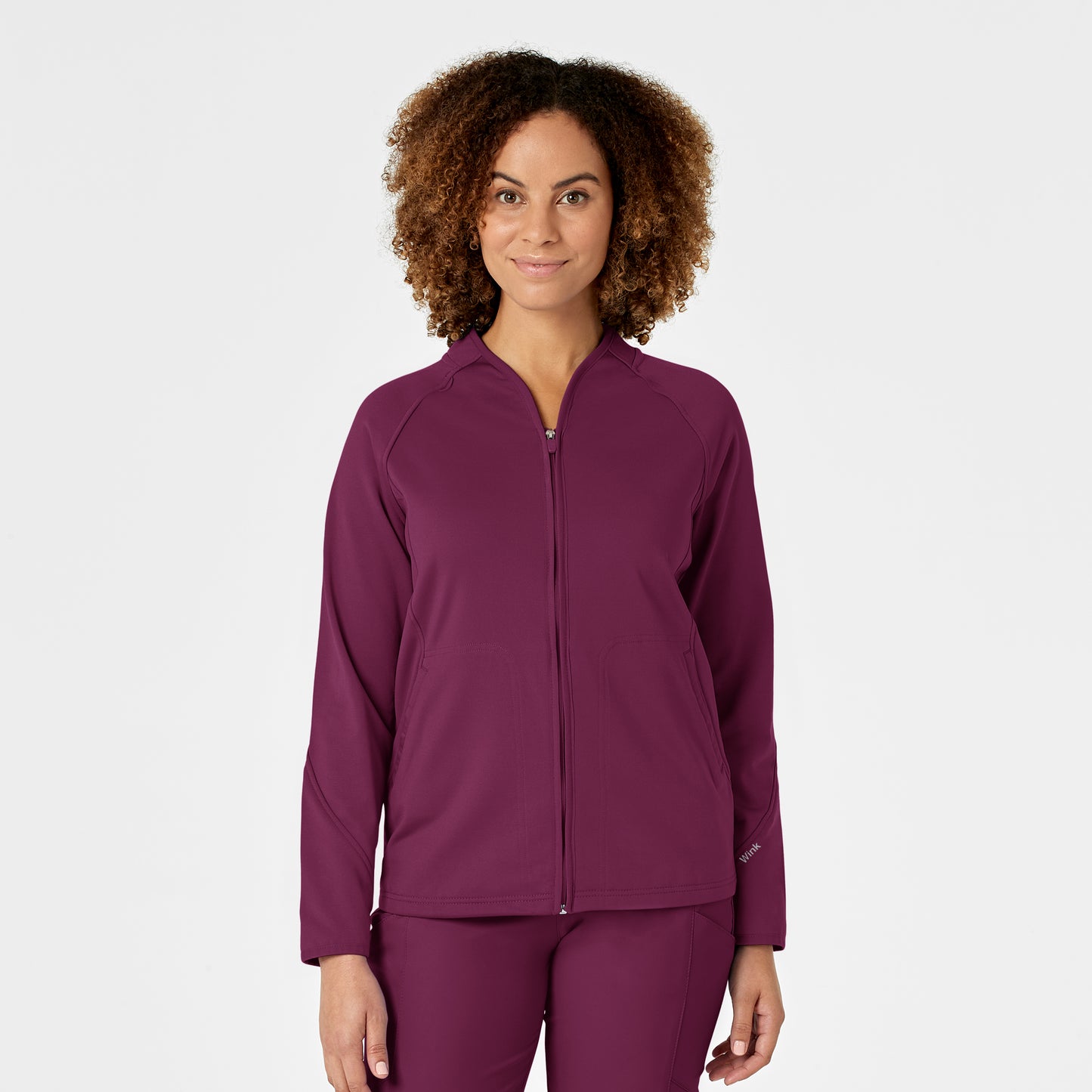 Wink Layers Fleece Full Zip Scrub Jacket