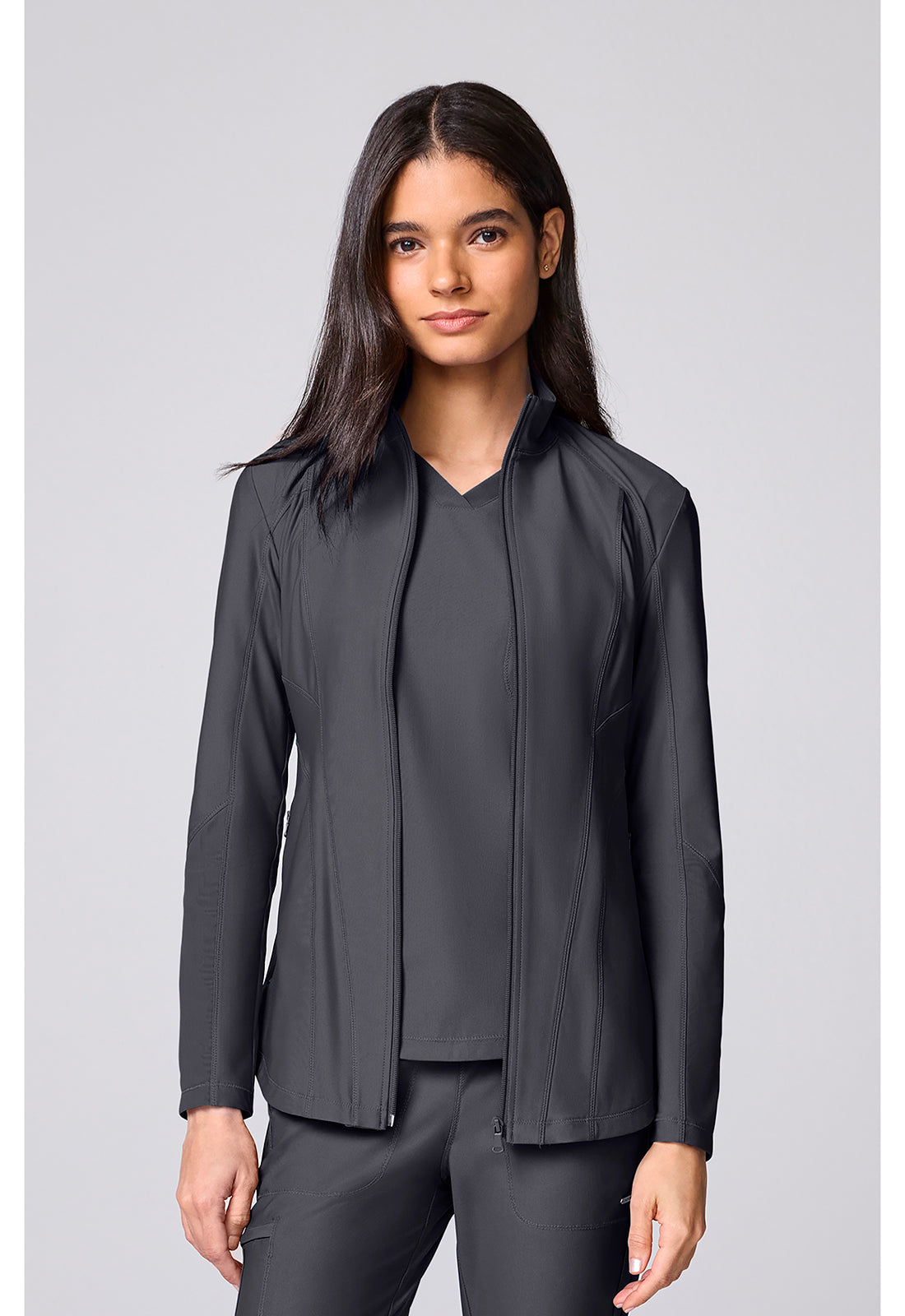 Chaqueta Cherokee sanitaria con cremallera completa