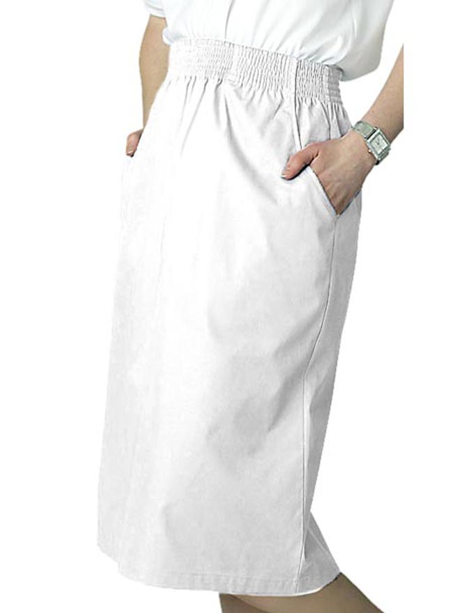 Adar Universal 2-Pocket A-Line Knee Length Nurse Scrub Skirt