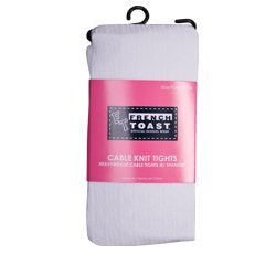 French Toast Girls Cable Knit Tights - 1 Pair