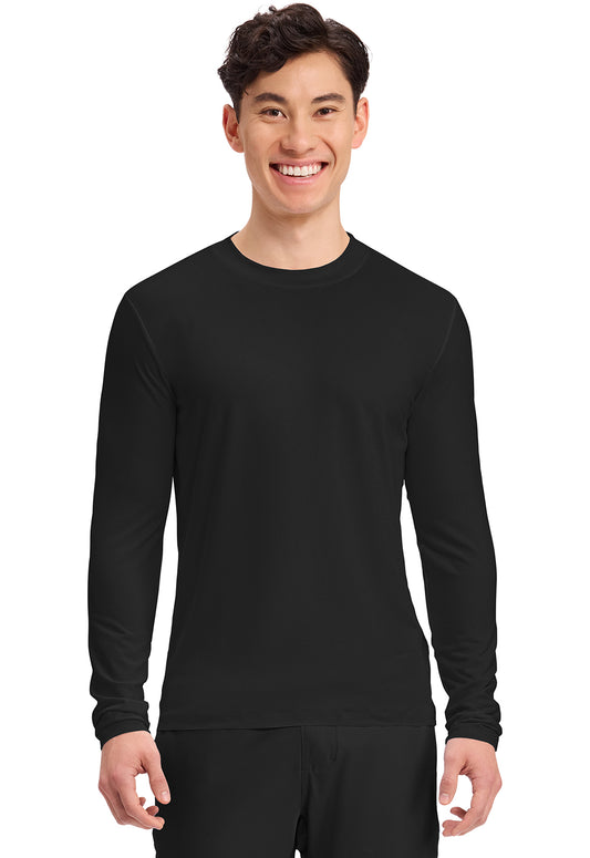 Cherokee Basics Mens Long Sleeve Underscrub Knit Tee Shirt