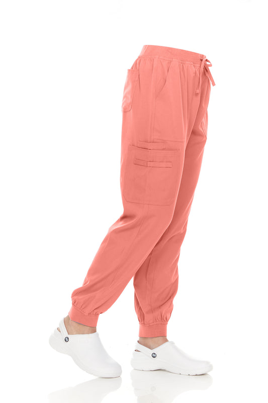 Pepino Uniforms Unisex Elastic Waist Cargo Stretch Jogger Scrub Pants