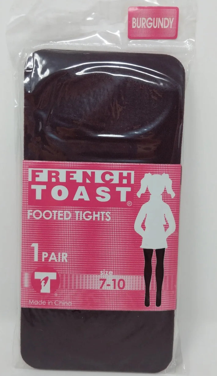 French Toast Girls Footed Tights