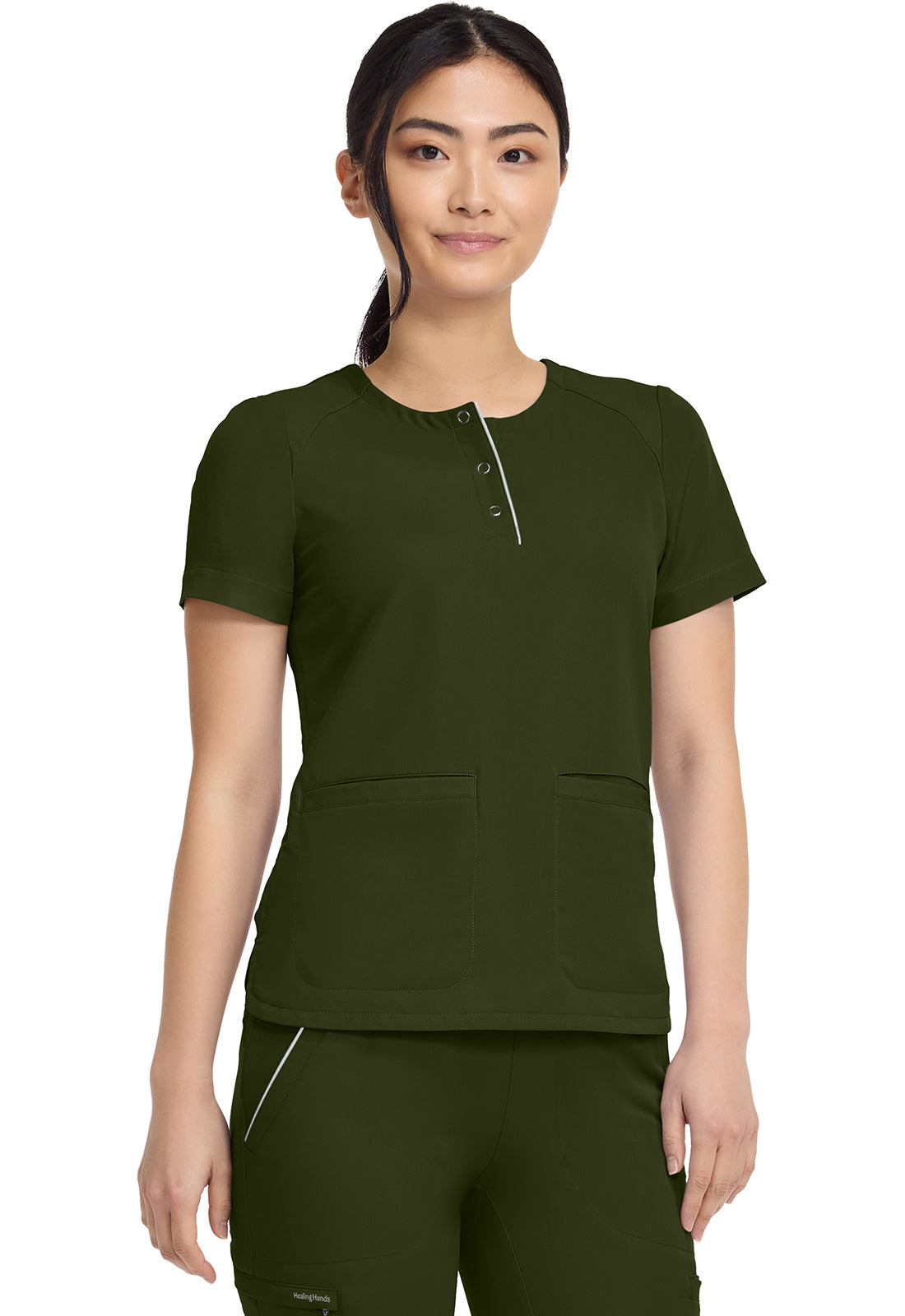 Healing Hands 360 Joy Crew Neck Scrub Top
