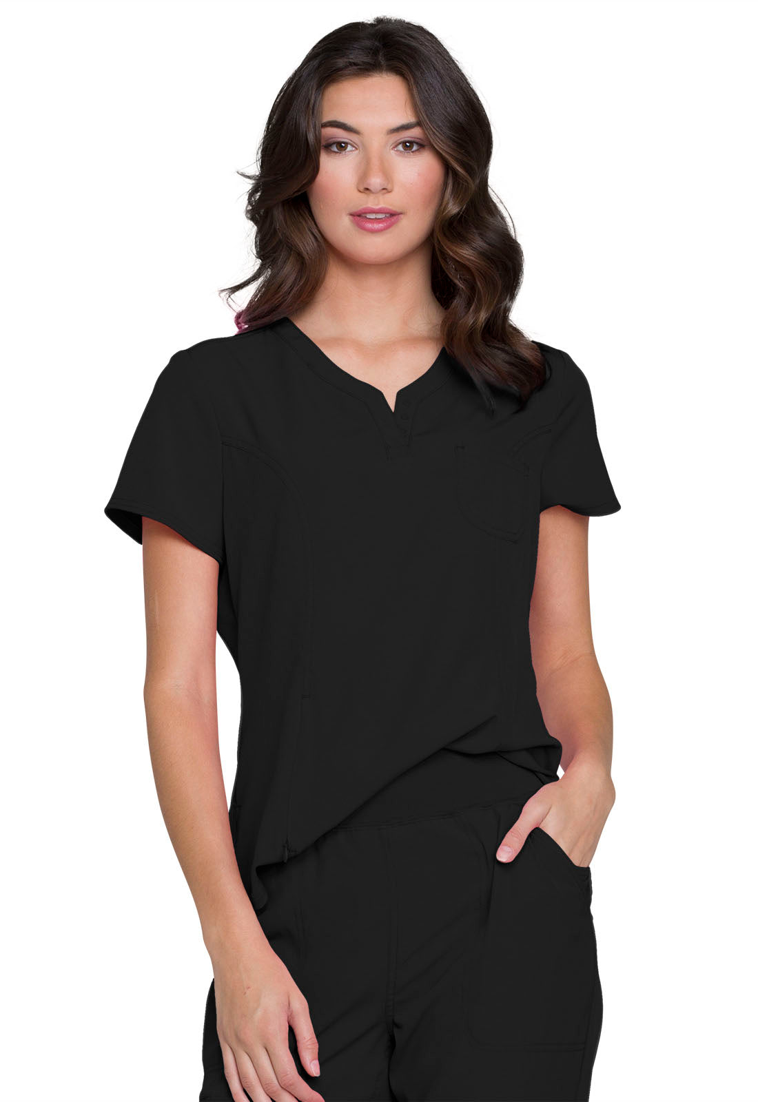 Heartsoul 1-Pocket Tuck In V-Neck Scrub Top