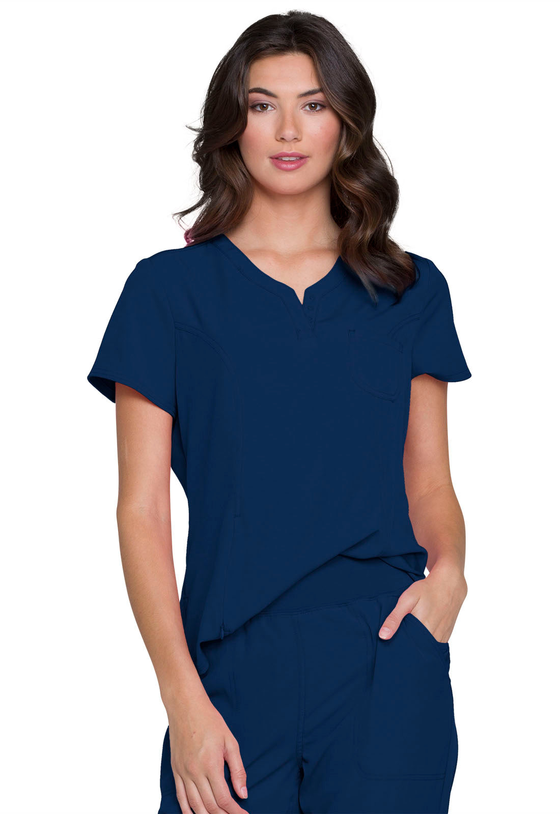 Heartsoul 1-Pocket Tuck In V-Neck Scrub Top