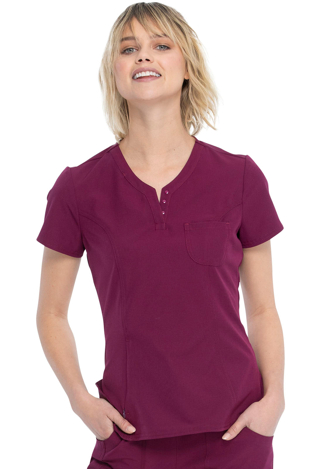 Heartsoul 1-Pocket Tuck In V-Neck Scrub Top