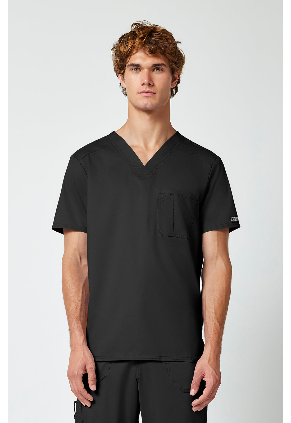 Haut de gommage pour homme Cherokee Workwear Revolution, col en V, à rentrer, 1 poche