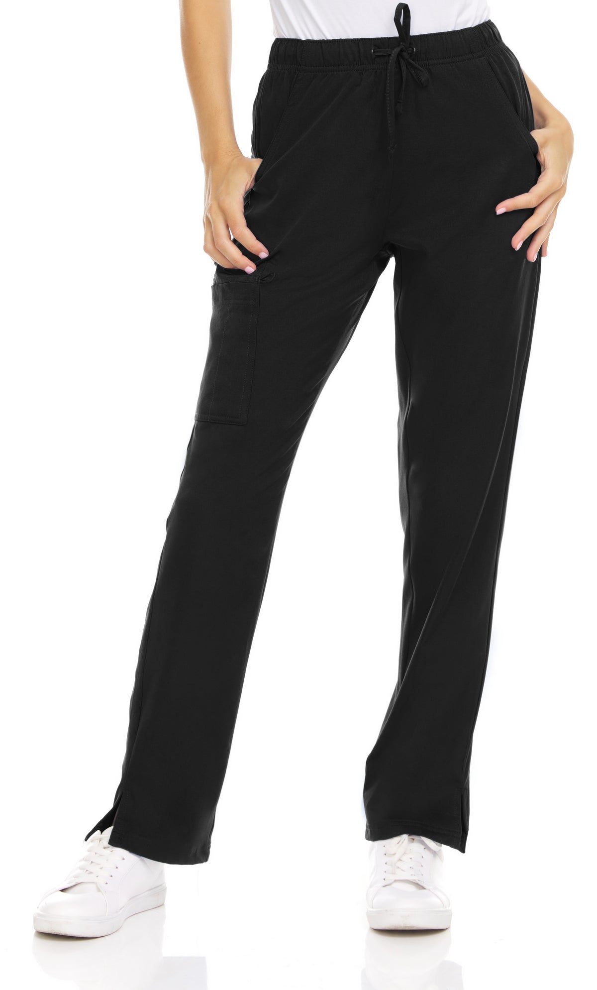 Medichic Joelle Elastic Drawstring Cargo Scrub Pants