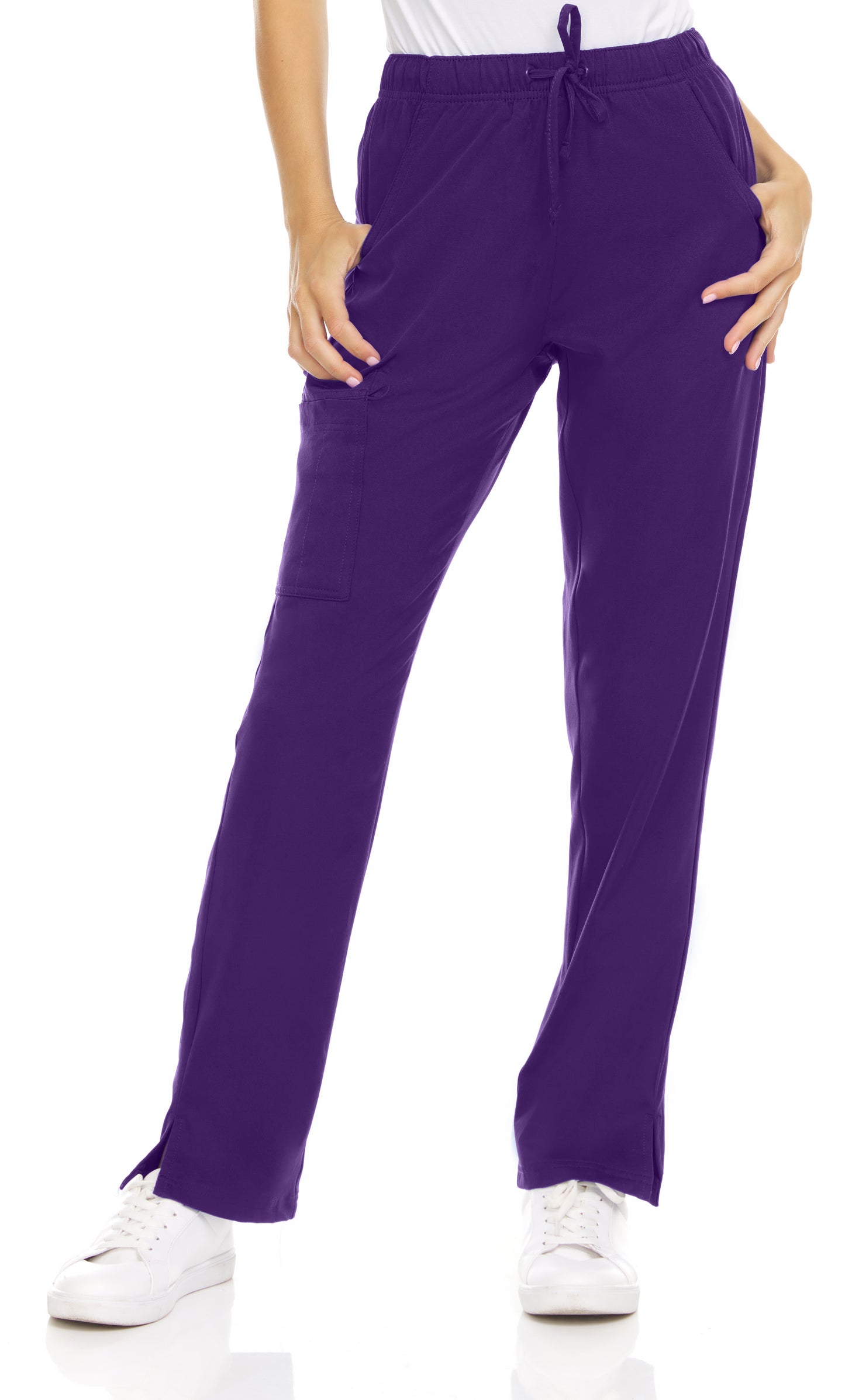 Medichic Joelle Elastic Drawstring Cargo Scrub Pants