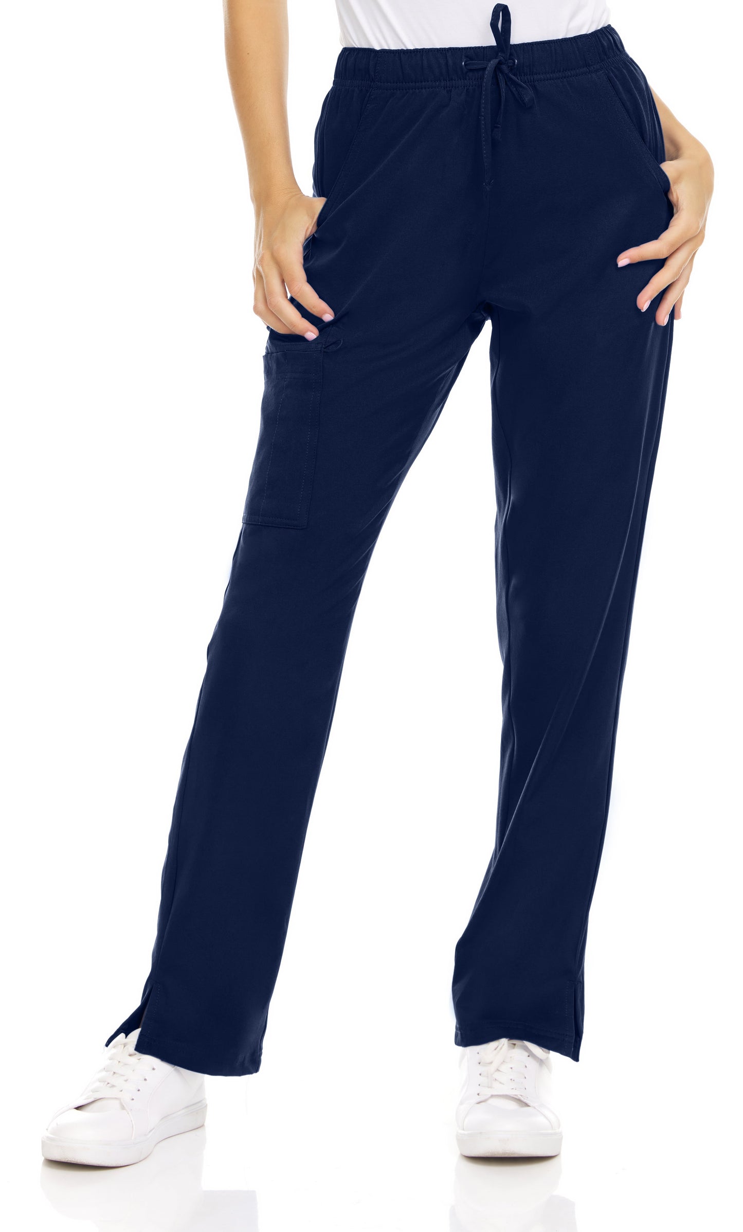 Medichic Joelle Elastic Drawstring Cargo Scrub Pants