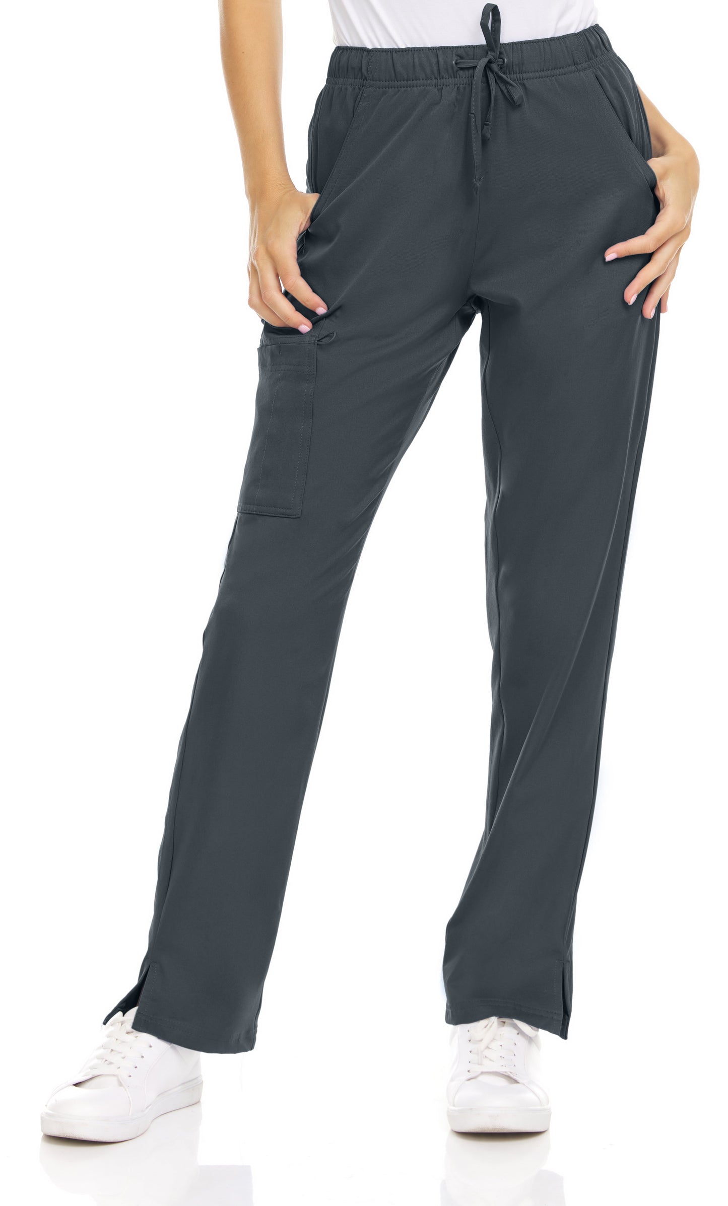 Medichic Joelle Elastic Drawstring Cargo Scrub Pants
