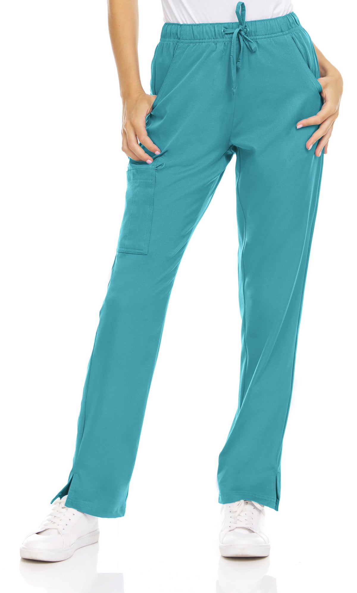 Medichic Tall Joelle Elastic Drawstring Cargo Scrub Pants