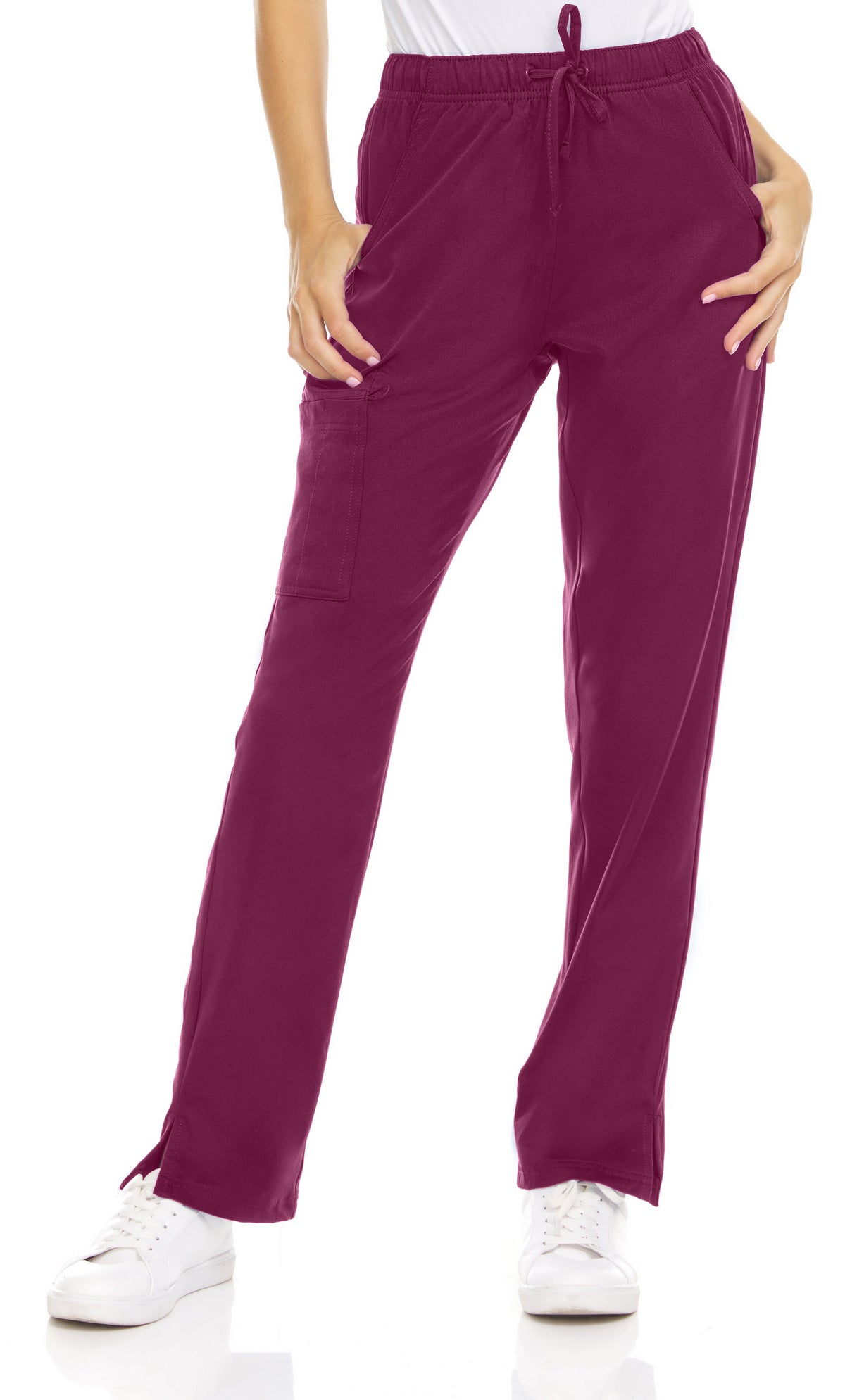 Medichic Joelle Elastic Drawstring Cargo Scrub Pants