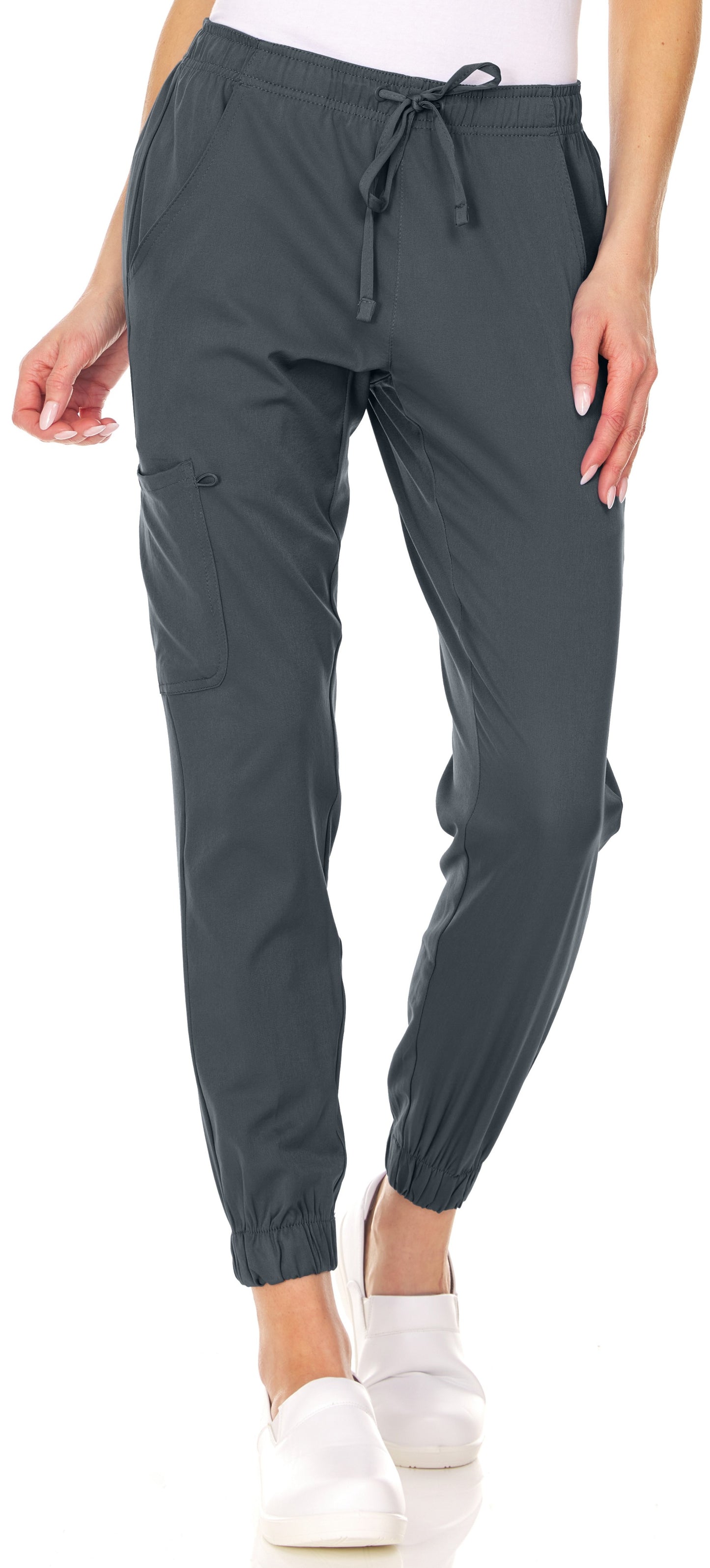 Medichic Leah Elastic Waist Cargo Jogger Scrub Pants