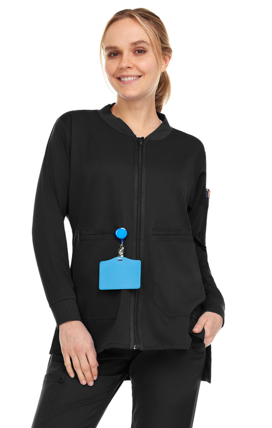 Medichic Elizabeth Zipper Bomber Scrub Jacket