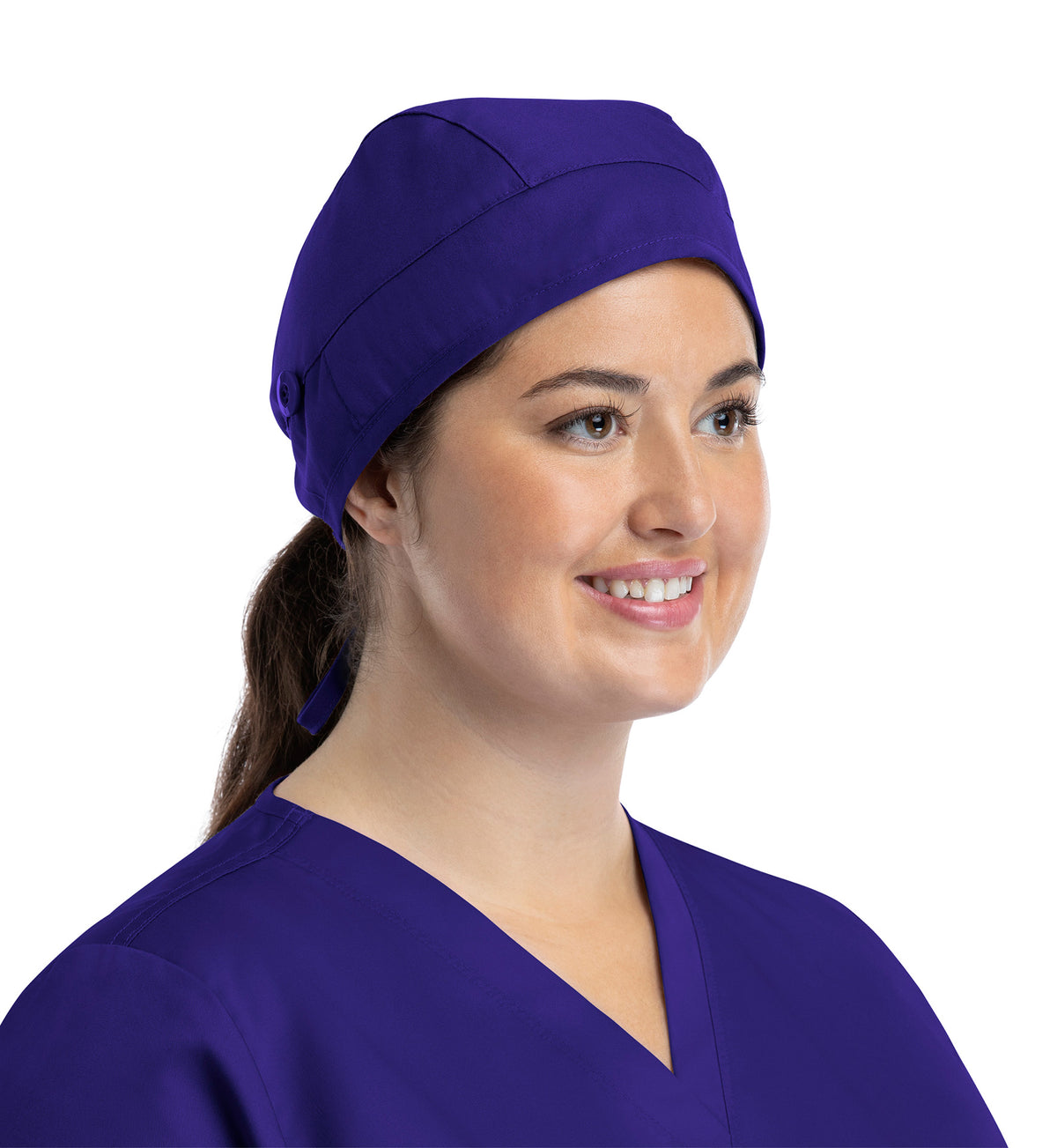 Maevn Unisex Scrub Cap With Buttons