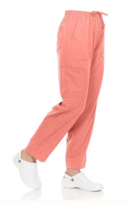 Pepino Uniforms Unisex Elastic Waist Stretch Cargo Scrub Pants