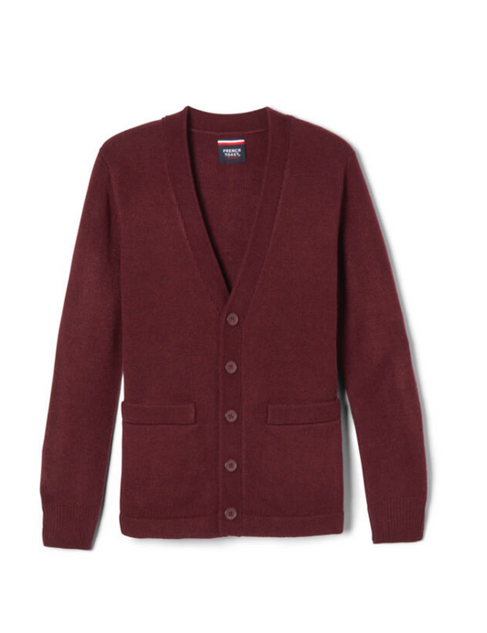 French Toast Unisex Anti-Pill V-Neck Cardigan