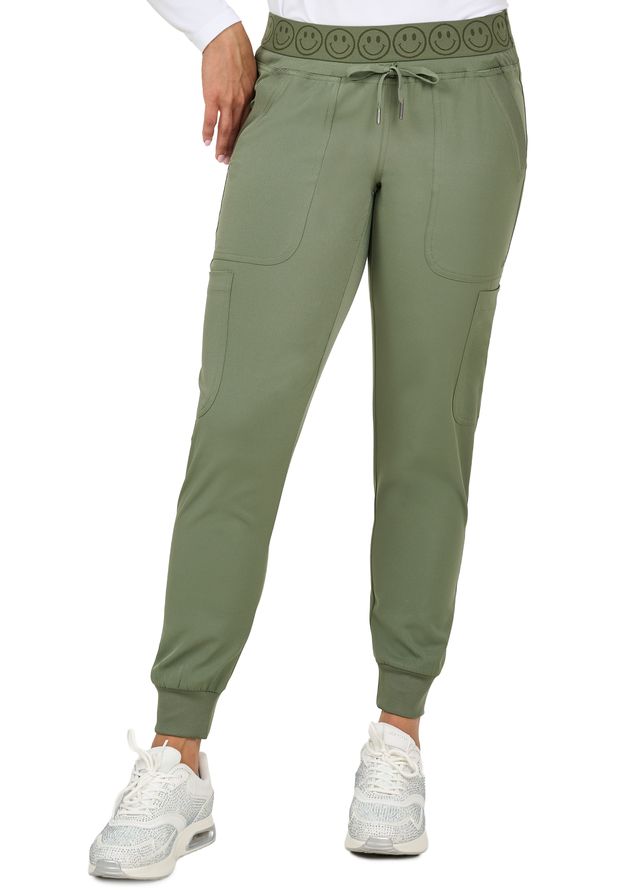 Ava Therese Smiley Jogger Scrub Pants