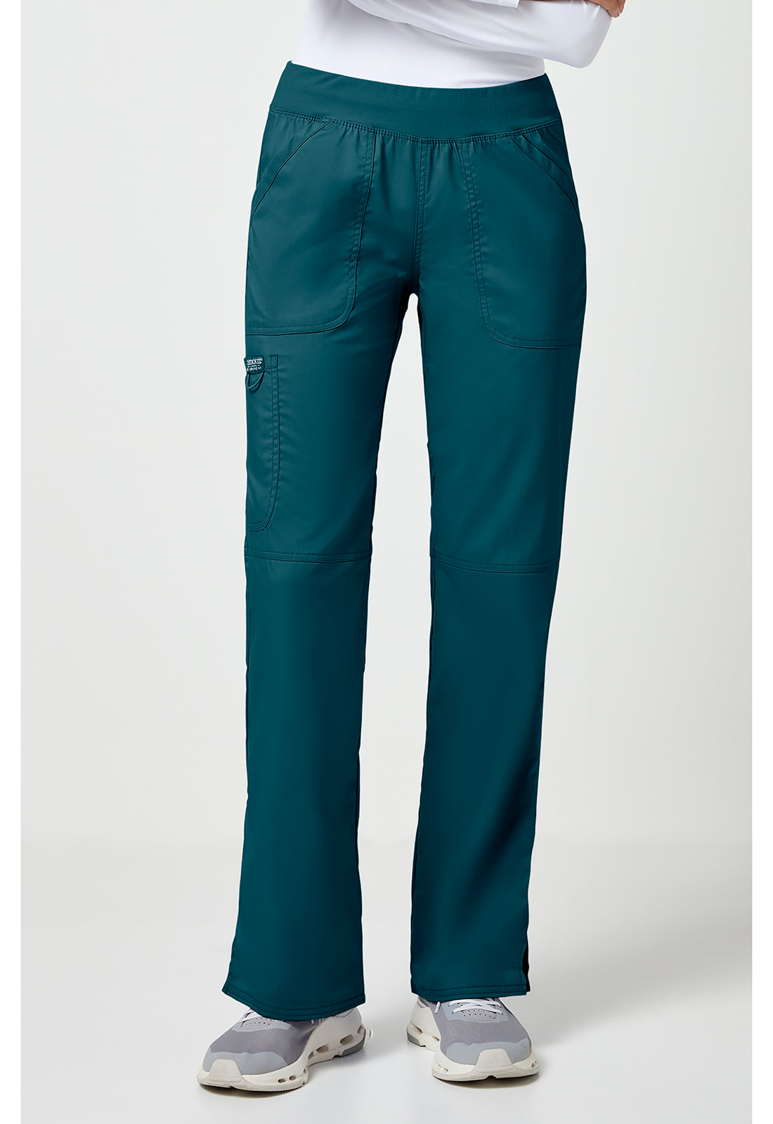 Cherokee Workwear Revolution Mid Rise Straight Leg Pull-On Scrub Pants