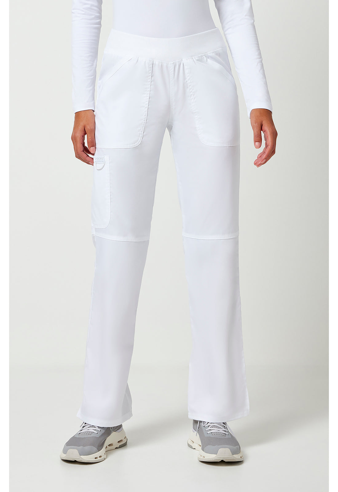 Cherokee Workwear Revolution Mid Rise Straight Leg Pull-On Scrub Pants