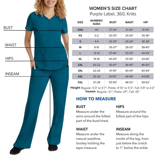 Healing Hands Purple Label Marble Effect Printed Journey Oversized Scrub Top