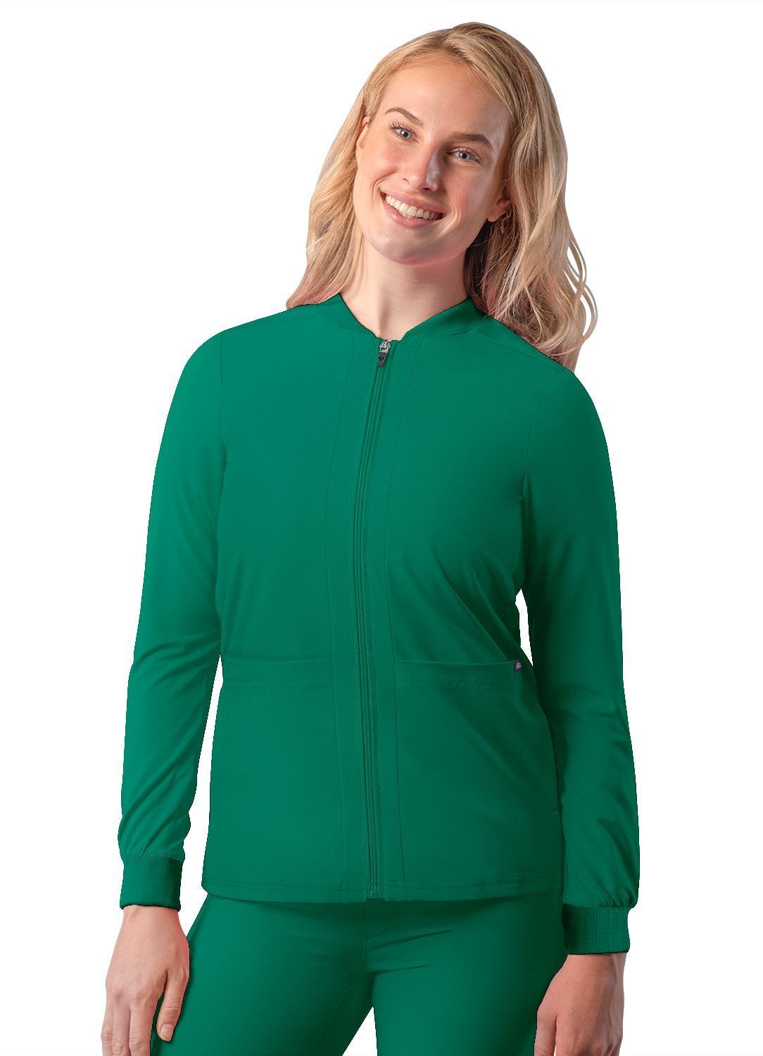 Clearance Adar Addition Bomber Zippered Scrub Jacket
