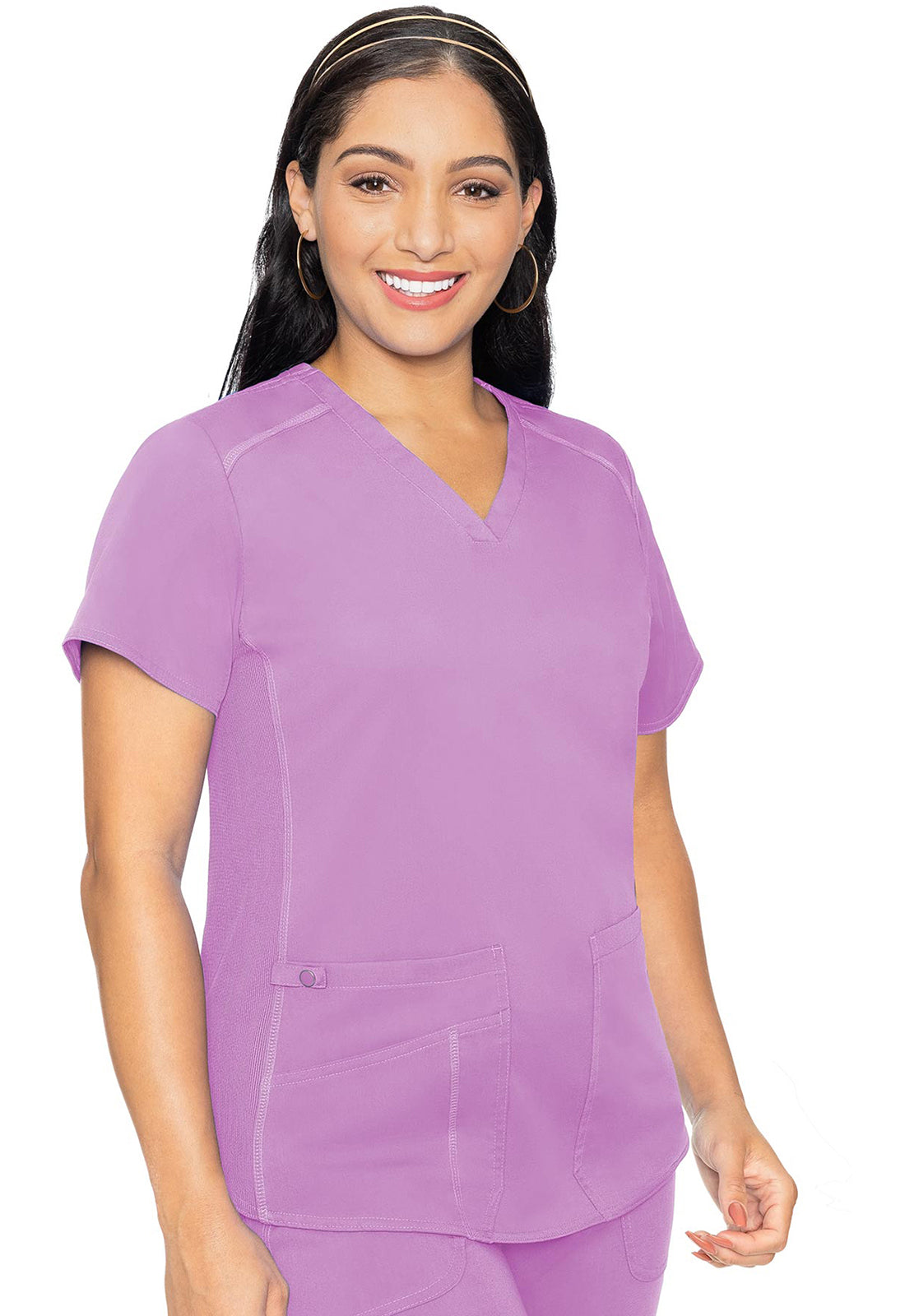 Med Couture Touch V-Neck Shirttail Scrub Top